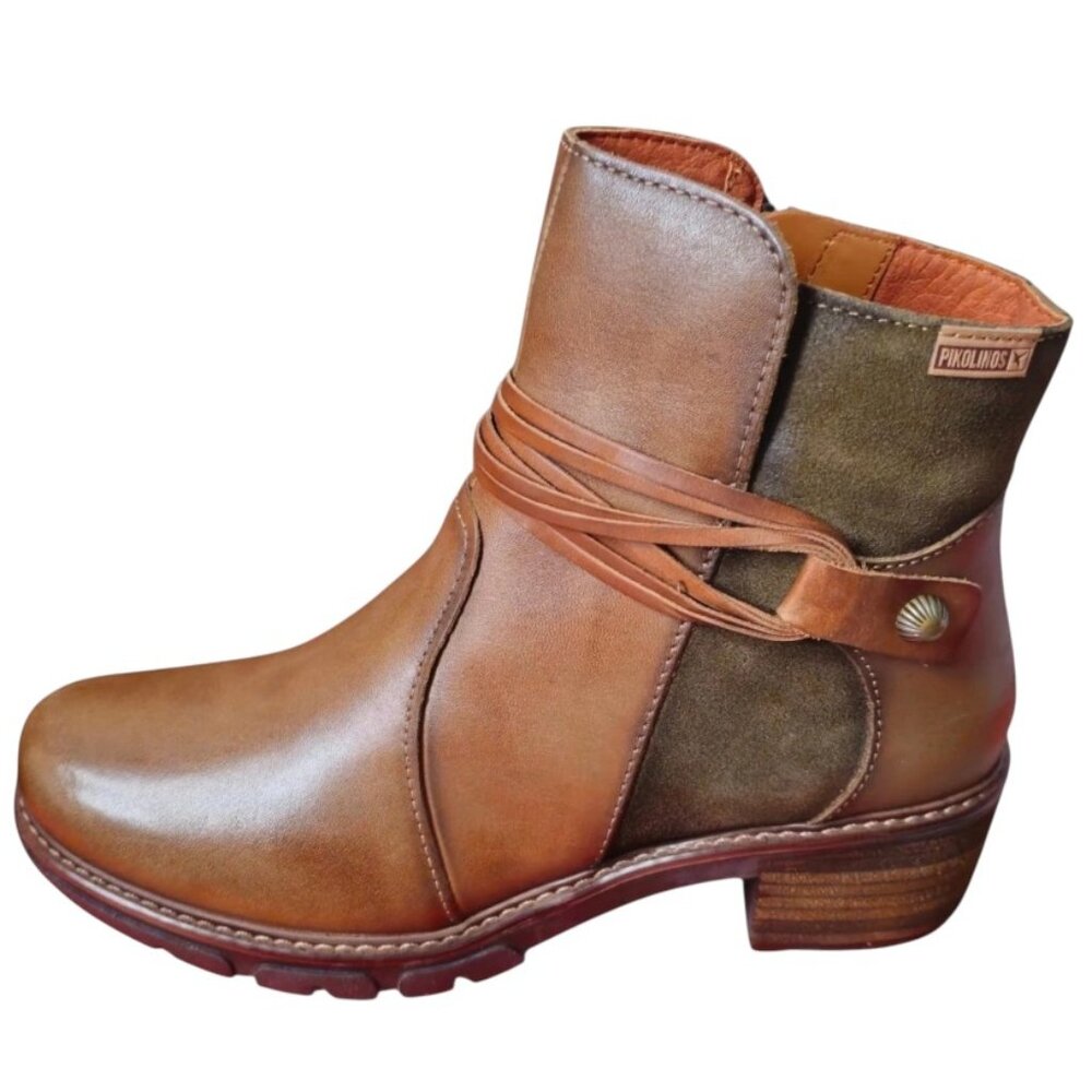 Pikolinos San Sebastia W1T-8906C2 Ankle Boot (Women) - Olive, US 9.5 / EU 40 M